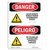 Signmission Safety Sign, OSHA Danger, 18" Height, Aluminum, Do Not Operate Bilingual Spanish OS-DS-A-1218-VS-1162
